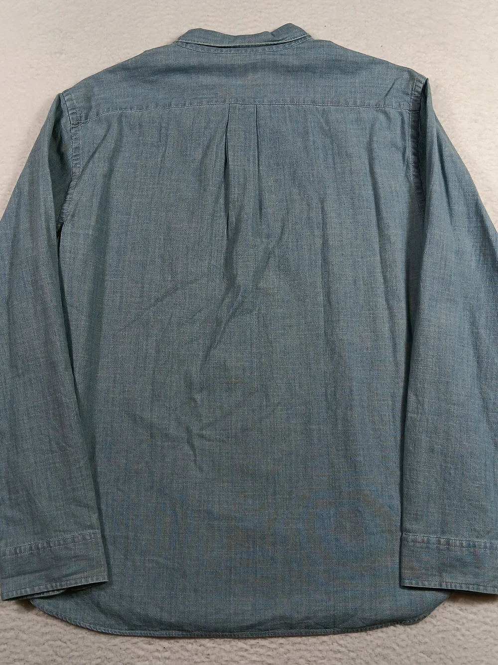 J Crew Shirt Mens XL Blue Chambray Long Sleeve Button Down Preppy Workwear